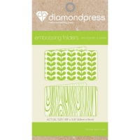 Billede: Diamond Press Embossingfolder “Woodgrain & Petal