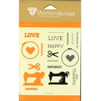 Billede: Diamond Press Die & Stamp “Handmade Love
