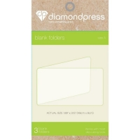Billede: Diamond Press Blank Folder Refill Size A DP1238, 4,8x8cm - 3 stk. skærefolder til Diamond Press maskinen, førpris kr. 32,00, nupris