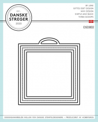 Billede: skæreskabelon Danske Streger Die 