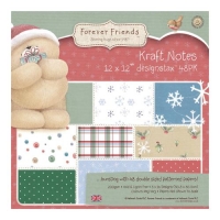 Billede: Forever Friends dobbeltsidet julekarton 48 ark 30,5x30,5cm, 3,16 designs, førpris kr. 160,- nupris