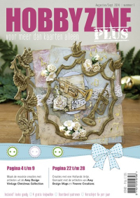Billede: Hobbyzine Plus nr. 1, hollandsk blad med masser af inspiration til kort, mønstre, 3d ark, førpris kr. 40,- nupris