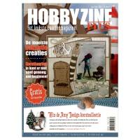 Billede: Hobbyzine Plus nr. 6, hollandsk blad med masser af inspiration til kort, mønstre, 3d ark samt Goody-mappe, førpris kr. 60,- nupris