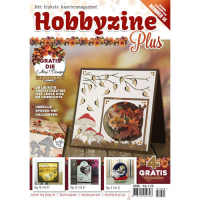 Billede: Hobbyzine Plus nr. 14, hollandsk blad med masser af inspiration til kort, mønstre, 3d ark samt 1 die ADD10085 fra Amy Design, førpris kr. 60,- nupris