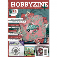 Billede: Hobbyzine Plus nr. 29, hollandsk blad med masser af inspiration til kort, mønstre, 3d ark og 1 die fra Jeanine´s Art (JAD10073)