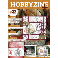 Billede: Hobbyzine Plus nr. 32, hollandsk blad med masser af inspiration til kort, mønstre, 3d ark og 1 die fra Jeanines Art JAD10083