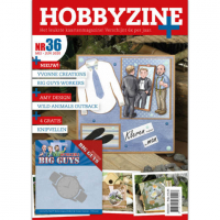 Billede: Hobbyzine Plus nr. 36, hollandsk blad med masser af inspiration til kort, mønstre, 3d ark og 1 die fra Yvonne Design, DIE YCD10206