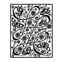 Billede: Spellbinders prægeplade i metal, Butterfly, 11,5cmx14cm, førpris kr. 64,- nupris