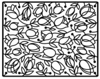 Billede: Spellbinders prægeplade i metal, Tulips, 11,5cmx14cm, førpris kr. 64,- nupris