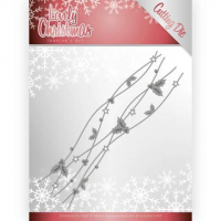 Billede: skæreskabelon julekant/pynt, JEANINES ART DIES JAD10078 (HOBBYJOURNAL DIE), 13x3,5cm 