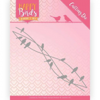 Billede: skæreskabelon fugle på wire, JEANINES ART DIES JAD10088, 12,5x5,5cm 