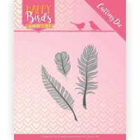 Billede: skæreskabelon 3 fjer, JEANINES ART DIES JAD10089, 6x6cm 