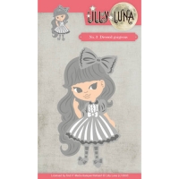 Billede: skære/prægeskabelon påklædningsdukke, Lily Luna DIE LL10003, 10.1 x 6.3cm, førpris kr. 112,- nupris