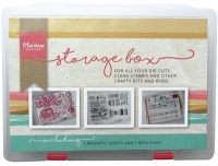 Billede: Marianne Design Opbevaringsbox LR0006, ca. 24,5x16,5x3,5cm, incl. 3 magnetplader og 1 plastic stempelplade