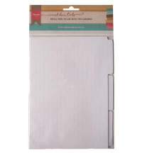Billede: Inddelingsfaner til opbevaringsboksen LR0035, Marianne Design Cardbox Tabs (6pcs) LR0036,
21x15,7cm