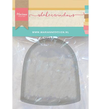 Billede: Marianne Design Shaker Window - Snowglobe 10 pcs LR0045, passer til CR1610, der købes separat