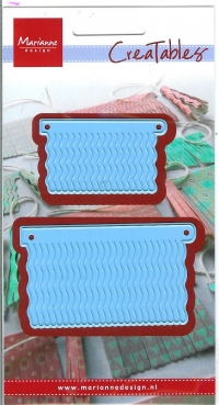 Billede: skæreskabelon Tassel Fringe, Biggest: 73x42mm, lr0391, marianne design, førpris kr. 53,00, nupris