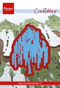 Billede: skære/prægeskabelon grædepil, LR0429 Weeping Willow, 67x84,5mm, marianne design, førpris kr. 53,00, nupris