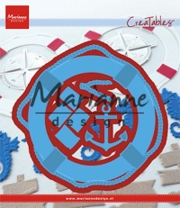 Billede: skære/prægeskabelon redningskran med tilbehør, MARIANNE DESIGN CUT/EMB LR0532 Nautical Set, 130x128mm