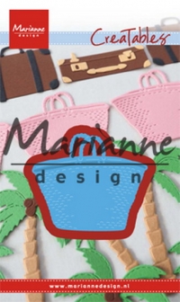 Billede: skære/prægeskabelon strandtaske, MARIANNE DESIGN CUT/EMB LR0543 Beach Bag, 60x51mm