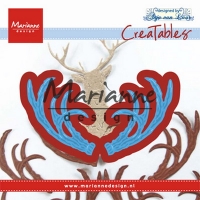 Billede: skære/prægeskabelon gevir, MARIANNE DESIGN CUT/EMB LR0563 Anja’s Antlers, 41x47mm