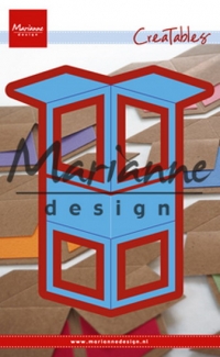 Billede: skære/prægeskabelon lille box, MARIANNE DESIGN CUT/EMB LR0569 Giftbox, 105x129mm