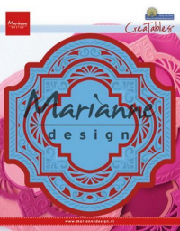 Billede: skære/prægeskabelon 2 flotte rammer, MARIANNE DESIGN CUT/EMB LR0593 Petra's Magnificent Die, Største: 140x150mm