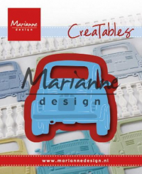 Billede: skære/prægeskabelon Fiat, MARIANNE DESIGN CUT/EMB LR0609 Fiat, 50,5x47,5mm