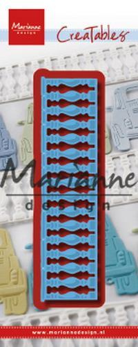 Billede: skære/prægeskabelon balustrade, MARIANNE DESIGN CUT/EMB LR0611 Balcony, 130x33mm