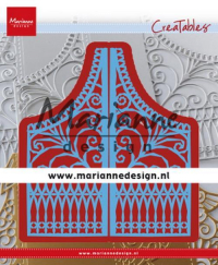 Billede: skæreskabelon låge, MARIANNE DESIGN CUT/EMB LR0613 Gate Folding Dies - Gate, 57,5x135mm