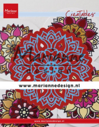 Billede: skæreskabelon mandala, MARIANNE DESIGN CUT/EMB LR0614 Mandala, 110x110mm