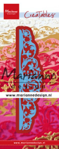 Billede: skære/prægeskabelon snørklet kant, der kun skærer fra i den ene side, MARIANNE DESIGN CUT/EMB LR0635 Classic Border, 135x30mm