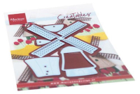 Billede: skære/prægeskabelon byg en vindmølle, MARIANNE DESIGN CUT/EMB LR0652 Build a Windmill, 80x110mm