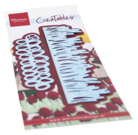 Billede: skæreskabelon tulipankant, MARIANNE DESIGN CUT/EMB LR0653 Tulip border, 135x36 & 101x27mm