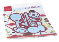 Billede: skære/prægeskabelon alle former for sport, MARIANNE DESIGN CUT/EMB LR0659 Sports
72x95mm