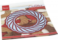 Billede: skære/prægeskabelon krans, MARIANNE DESIGN CUT/EMB LR0691 Wicker Wreath,
105x105mm