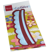 Billede: skæreskabelon 2 pyntekanter, MARIANNE DESIGN CUT/EMB LR0696 Border duo, 150x10,5mm & 150x20mm