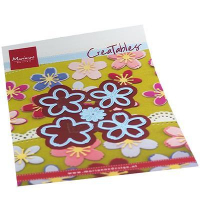 Billede: skære/prægeskabelon blomster, MARIANNE DESIGN CUT/EMB LR0697 Blossom