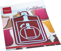 Billede: skære/prægeskabelon 4 skærebrætter, MARIANNE DESIGN CUT/EMB LR0708 Cutting boards, største ca. 61x115mm