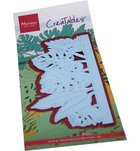 Billede: skære/prægeskabelon bladkant, MARIANNE DESIGN CUT/EMB LR0722 Gate Folding - Jungle, 57x135mm