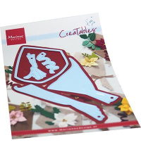 Billede: skæreskabelon indpakning til en buket blomster, MARIANNE DESIGN CUT/EMB LR0742 Tiny's Bouquet, 71x141mm
