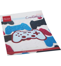Billede: skære/prægeskabelon spillekonsol, MARIANNE DESIGN CUT/EMB LR0762 Game Controller, 71x42mm