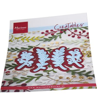Billede: skæreskabelon 4 små grene, MARIANNE DESIGN CUT/EMB LR0769 Berry Branches, Længde: 6 & 5cm