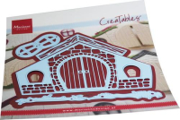 Billede: skære/prægeskabelon gnomehus, MARIANNE DESIGN CUT/EMB LR0771 Gnome Home, ca. 119x110mm