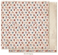 Billede: 1 ark dobbeltsidet karton - Christmas Season - Gift shopping