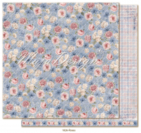 Billede: 1 ark dobbeltsidet karton - Denim & Girls - Roses