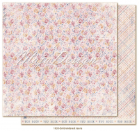 Billede: 1 ark dobbeltsidet karton - Denim & Girls - Embroidered Jeans