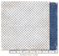 Billede: 1 ark dobbeltsidet karton - Holiday in the Alps - Snowflakes
