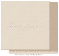 Billede: 1 ark dobbeltsidet karton - Maja Design -  Monochromes - Shades of the Alps - Sandalwood