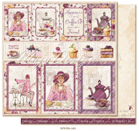 Billede: 1 ark dobbeltsidet karton - Maja Design - Little street café - Die cuts
